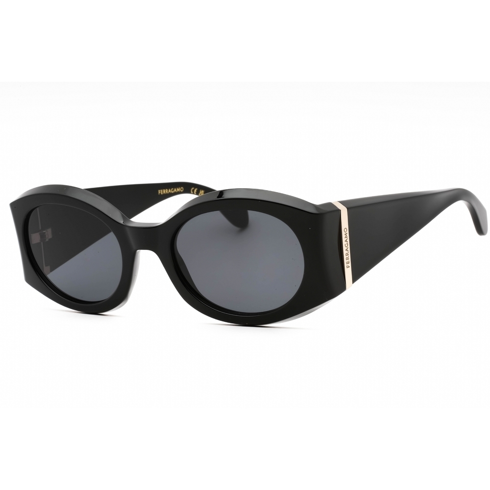 Salvatore Ferragamo SF2008S Sunglasses Black Oval